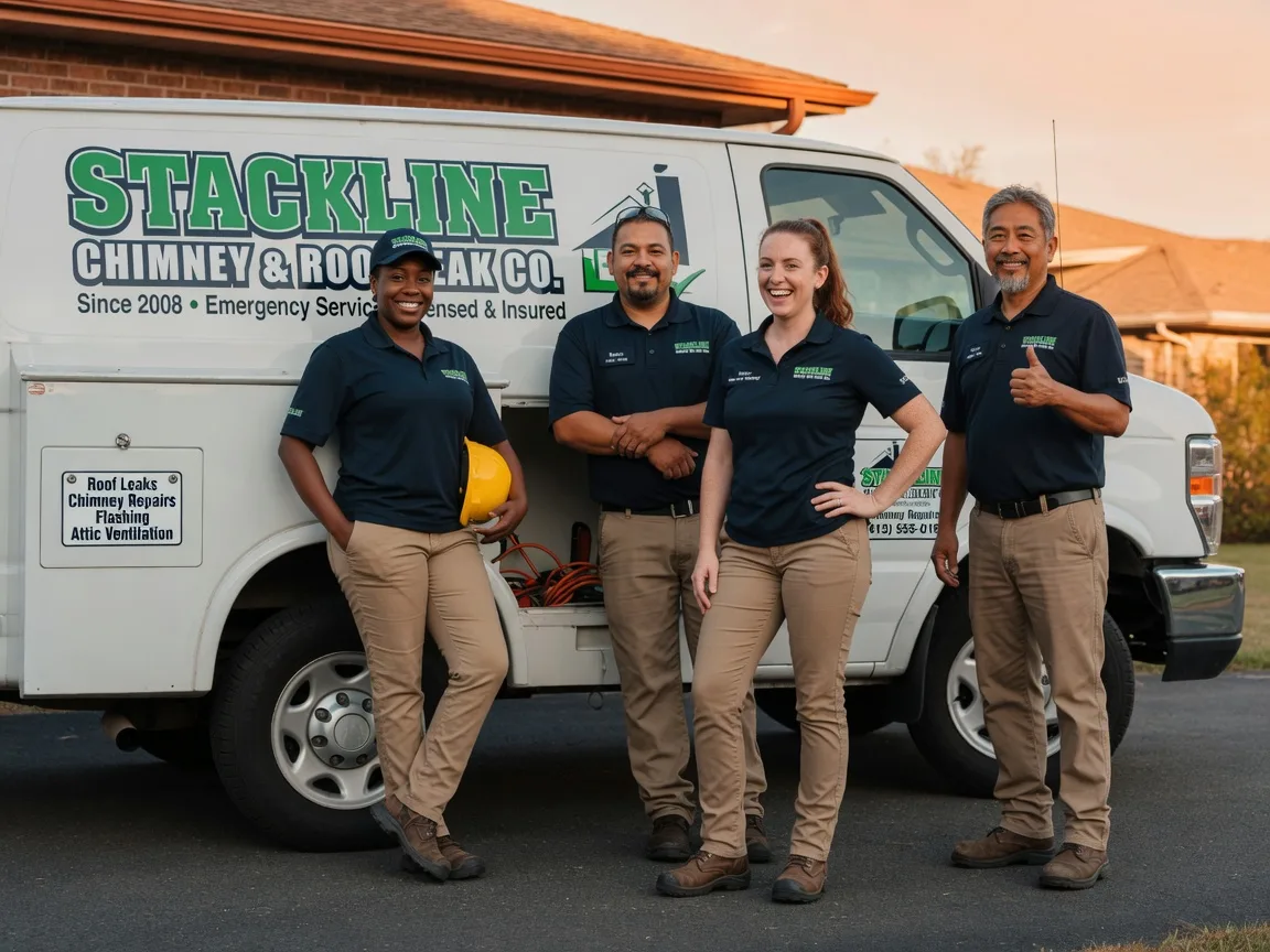Chimney flashing repair company in Itasca, TX